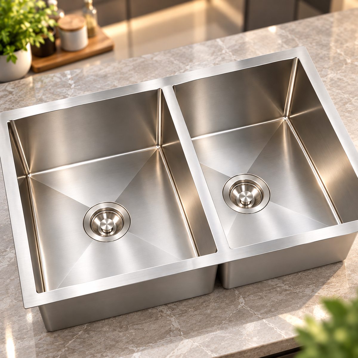 Double Bowl Sink room setting